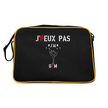 J Peux Peux Pas J Ai Gym - Sac Retro - noir/or - Dos