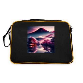Japan Fuji - Retro Bag - black/gold - Back