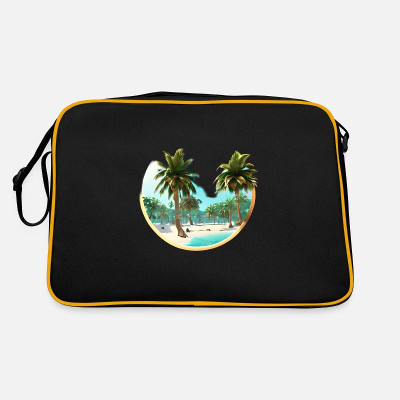 Summer Sun Palm Gift Palm Holiday Tree Retro Bag