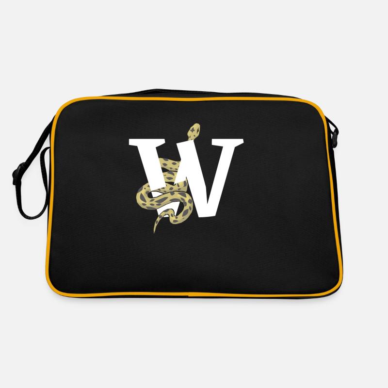 Letter w snake Retro Bag