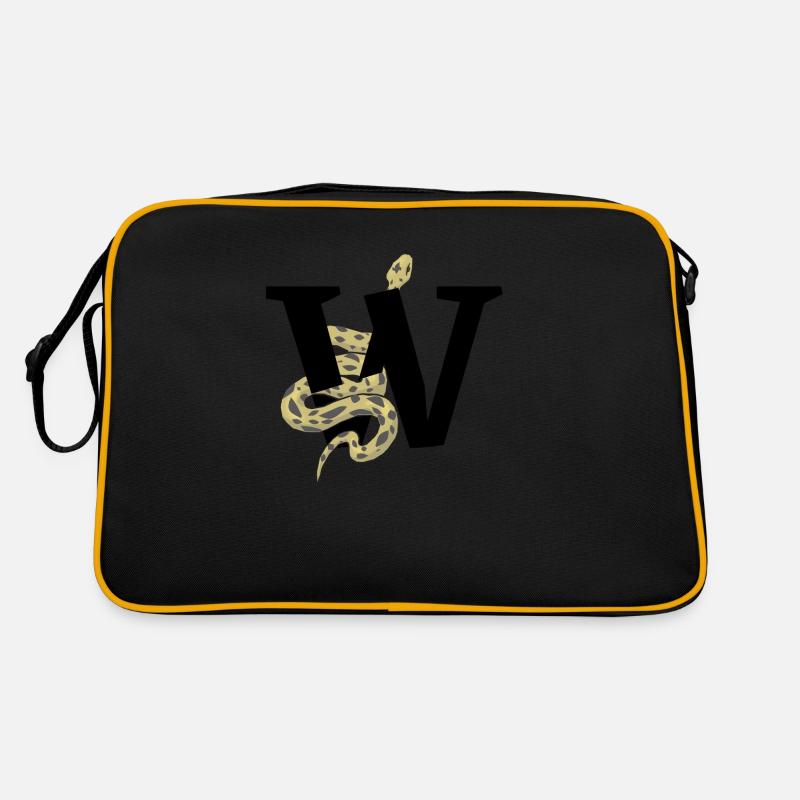 Letter w snake Retro Bag