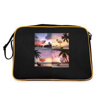 Cocktail Cadeau - Sac Retro - noir/or - Dos