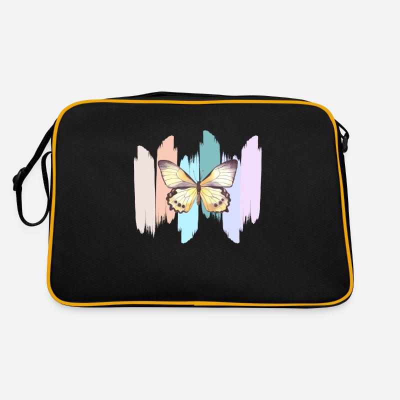 Papillon en arc en ciel Sac Retro