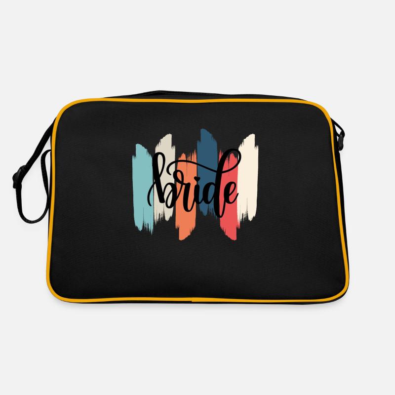 Die Retro-Regenbogenbraut Retro Tasche