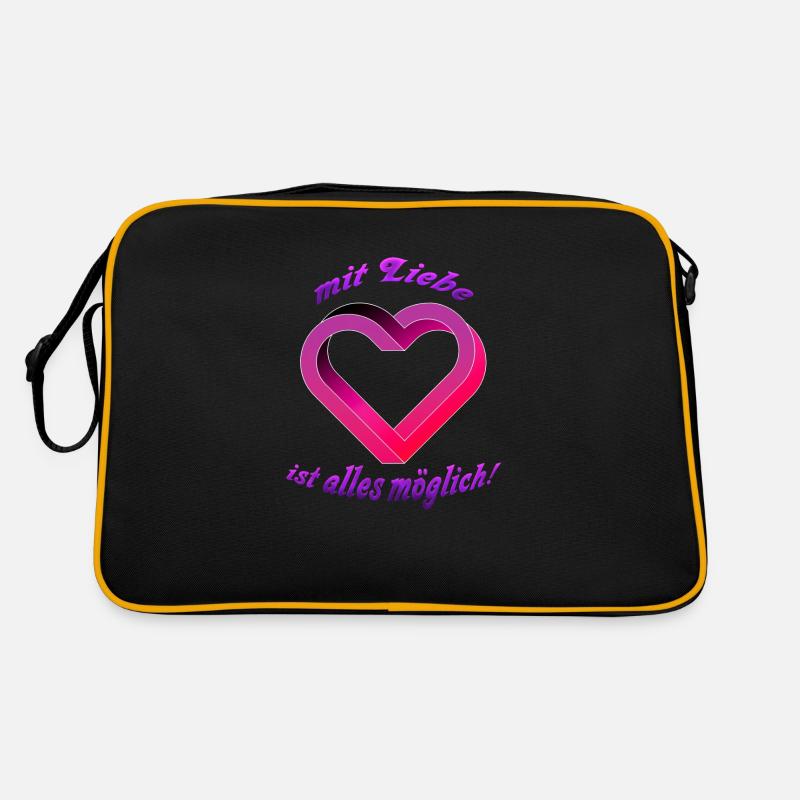 The impossible Heart Retro Tasche