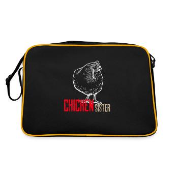 Chicken Sister Design - Retro Bag - black/gold - Back