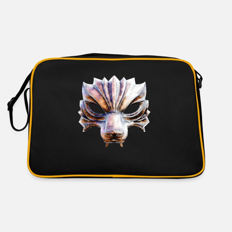 Wolf warrior mask Retro Bag
