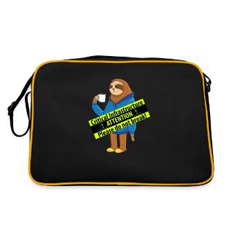 Coffee cups as critical infrastructure - Retro Bag - black/gold - Back