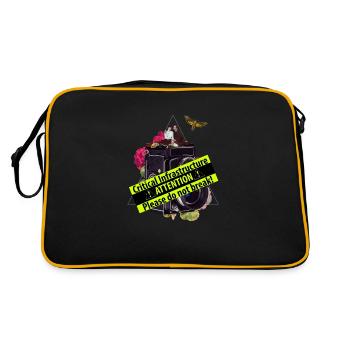 The video camera as critical infrastructure - Retro Bag - black/gold - Back