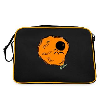 My fried egg. - Retro Bag - black/gold - Back