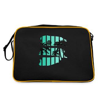 Coucher de soleil - Sac Retro - noir/or - Dos