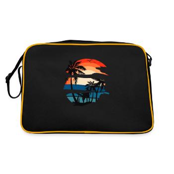 Coucher de soleil - Sac Retro - noir/or - Dos
