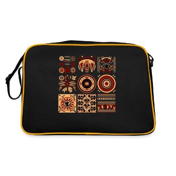 African folklore - Retro Bag - black/gold - Back