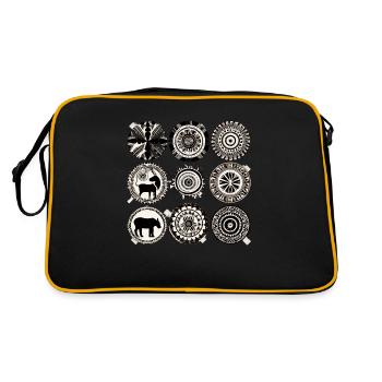 African folklore - Retro Bag - black/gold - Back