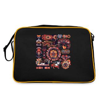 African folklore - Retro Bag - black/gold - Back