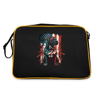 Stars and Stripes American Dog - Sac Retro - noir/or - Dos