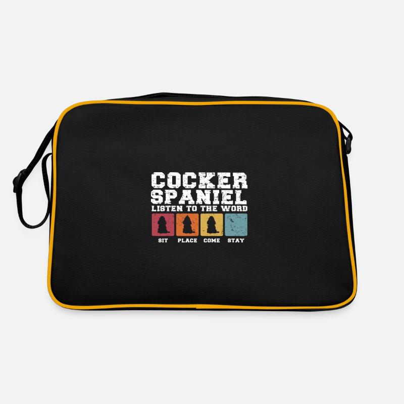 Cocker Spaniels écoutez le mot Sac Retro