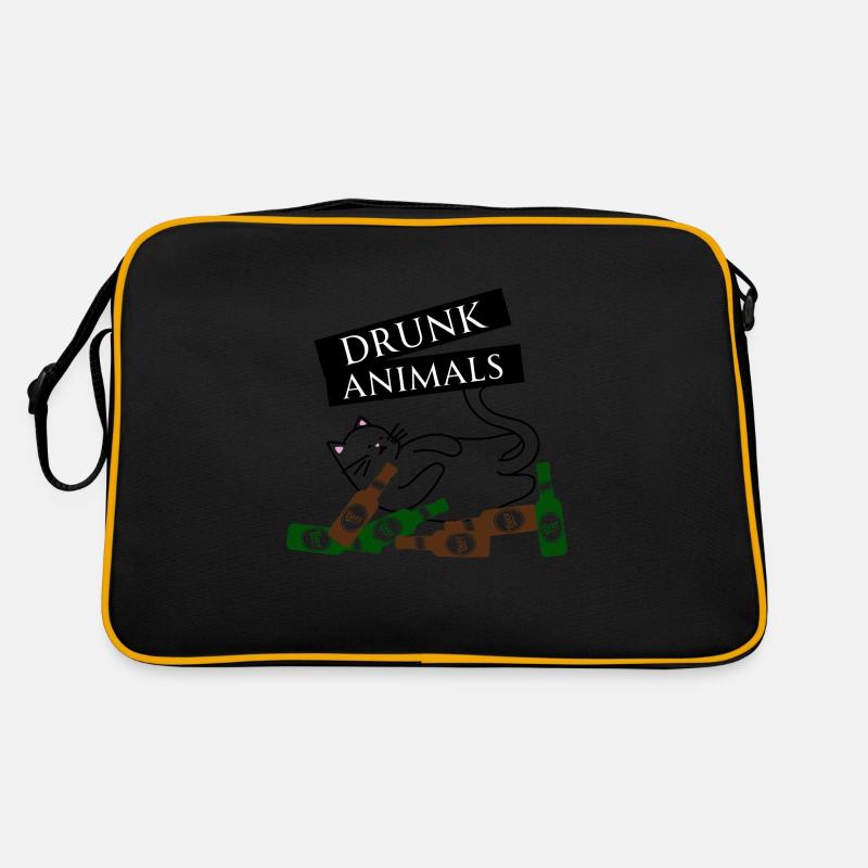 Drunk Animals Retro Tasche
