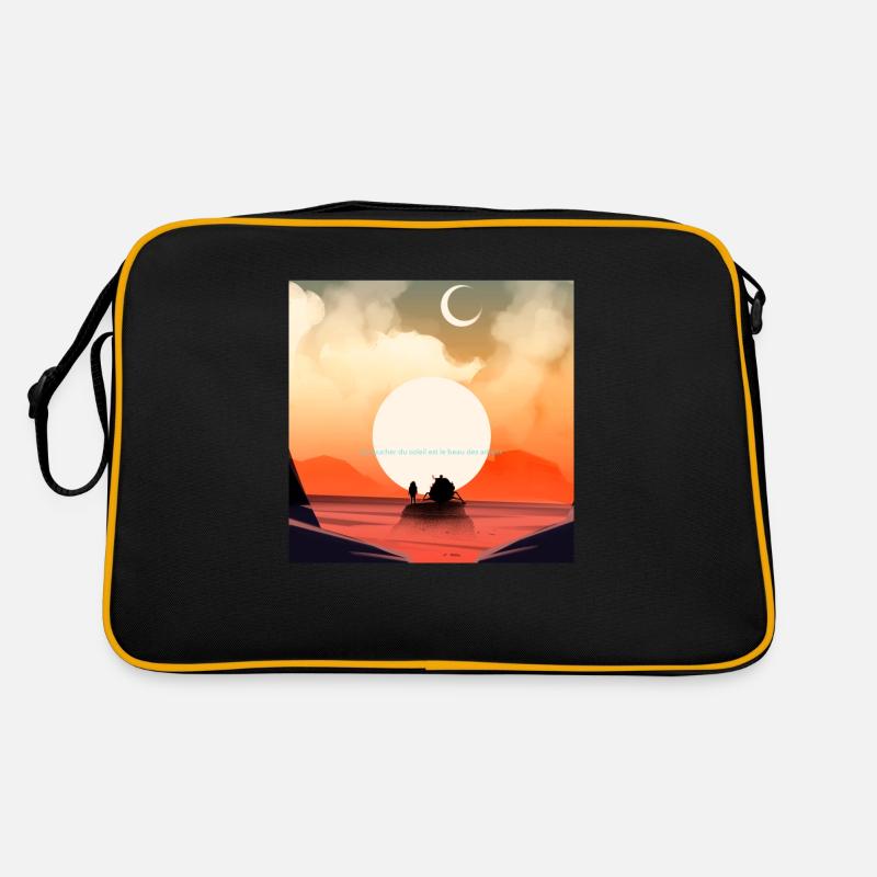 Le coucher du soleil est un beau spectacles Sac Retro