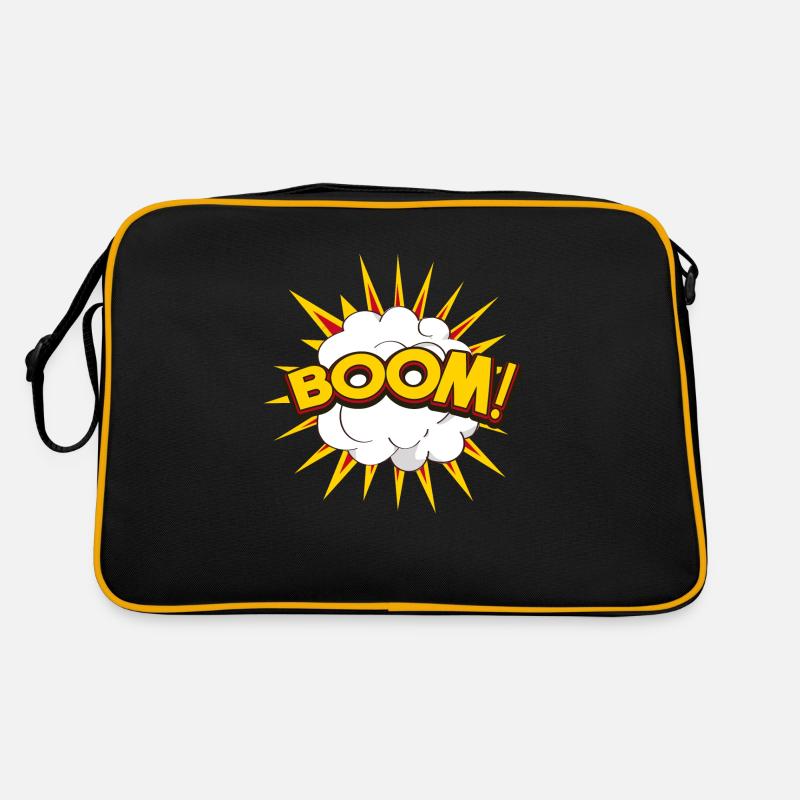 Funny Cartoon Explosion Retro Bag