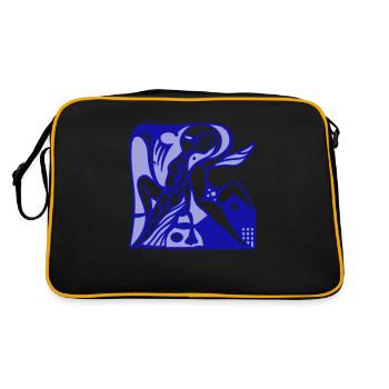 Loyal support. Solidarity and support - Retro Bag - black/gold - Back