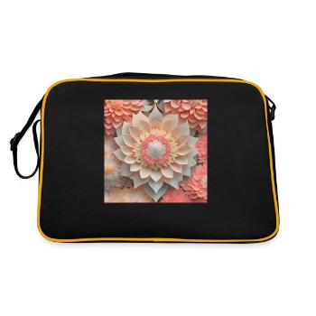 Beautifull flowers - Retro Bag - black/gold - Back