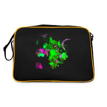 « GreenArt2 » Peinture Acrylique No.12 par Marco Eckenbrecht - Sac Retro - noir/or - Dos