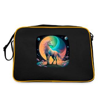 Licorne mythique - Sac Retro - noir/or - Dos
