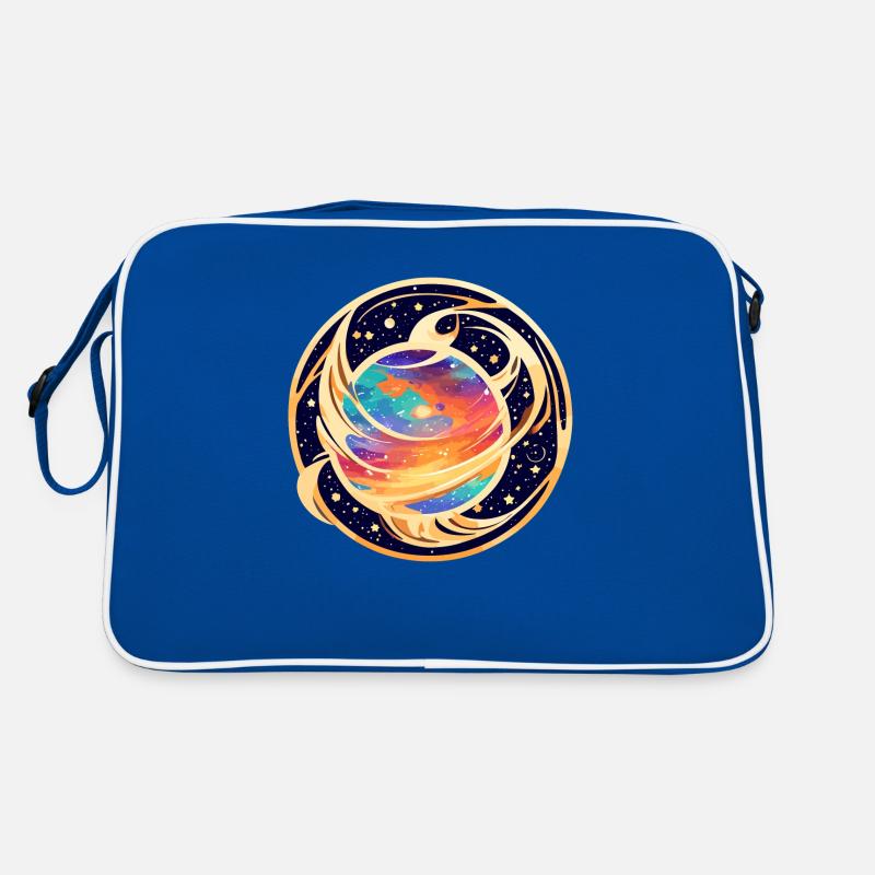 Planet verschlungen Retro Tasche