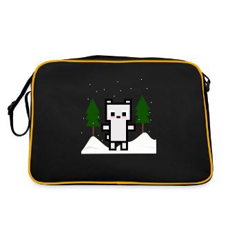 Polar Bear - Retro Bag - black/gold - Back