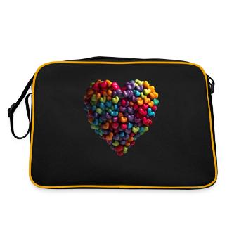 Les déclarations d’amour se présentent sous de nombreuses formes - Sac Retro - noir/or - Dos