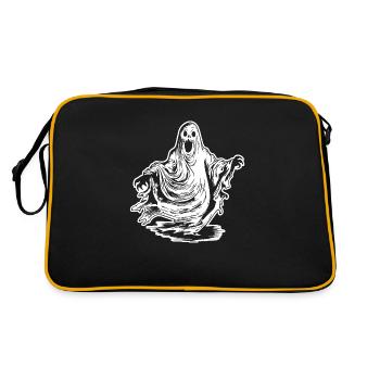 Ghost Ghosts Witching Hour Halloween - Retro Bag - black/gold - Back