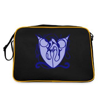 Lécher les chatons. Légèreté et gentillesse - Sac Retro - noir/or - Dos