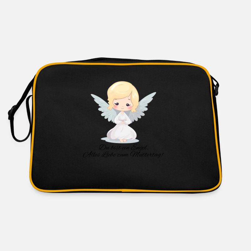Du bist ein Engel spruch - Muttertags Geschenk Retro Tasche