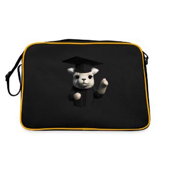 Licence Certificat de fin d’études Diplômé Alpaga - Sac Retro - noir/or - Dos