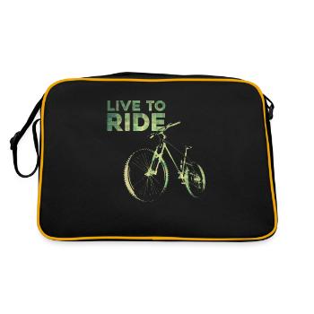Vivre pour rouler - Sac Retro - noir/or - Dos
