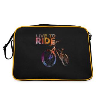 Vivre pour rouler - Sac Retro - noir/or - Dos