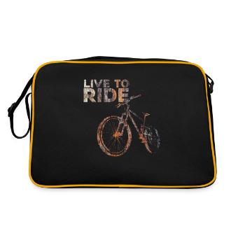 Vivre pour rouler - Sac Retro - noir/or - Dos