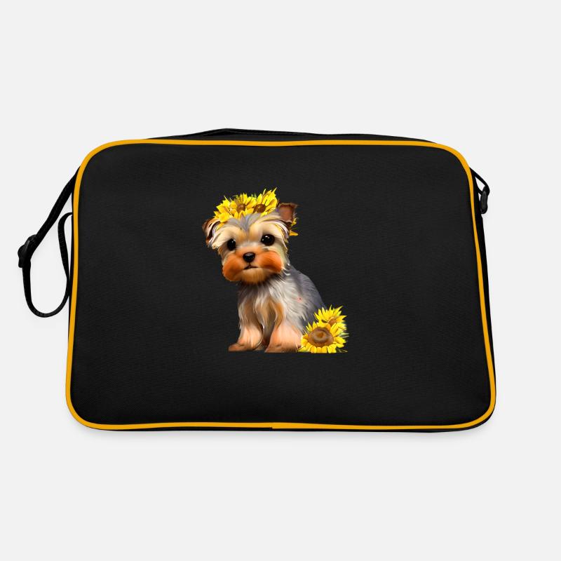 Propriétaire de chien Yorkshire Terrier chiot Sac Retro