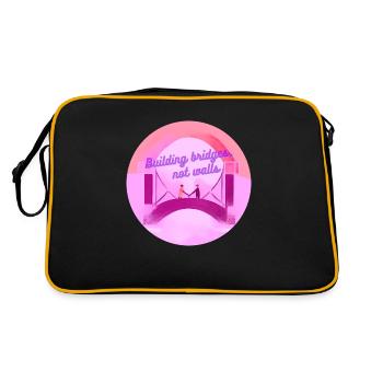 Building bridges - Retro Bag - black/gold - Back
