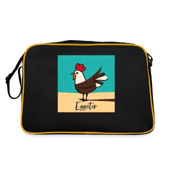 Eggster - Retro Tasche - Schwarz/Gold - Hinten