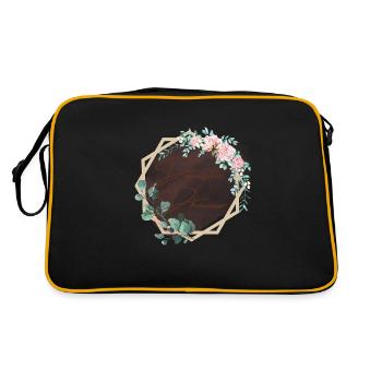 Demoiselle d’honneur floral - Sac Retro - noir/or - Dos