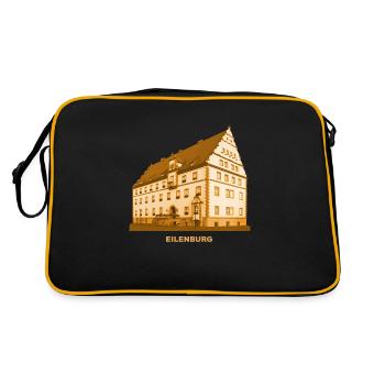 Eilenburg City Hall Saxony Düben Heath Mulde - Retro Bag - black/gold - Back