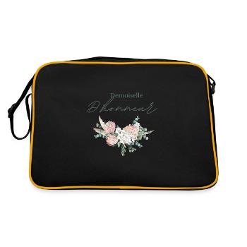 Demoiselle d’honneur floral - Sac Retro - noir/or - Dos