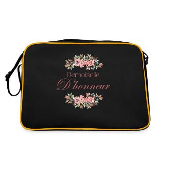 Demoiselle d’honneur floral - Sac Retro - noir/or - Dos