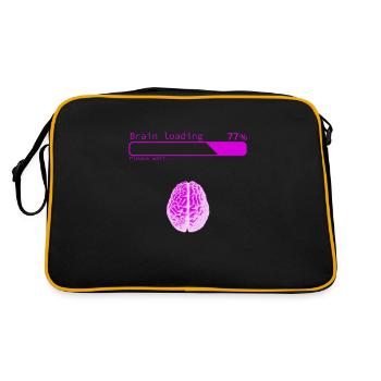 Brain Loading - Retro Bag - black/gold - Back