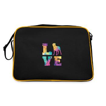 Boerboel Love - Sac Retro - noir/or - Dos