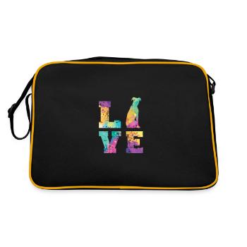 Pitbull Terrier Amour - Sac Retro - noir/or - Dos