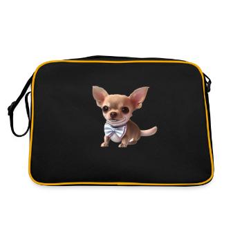 Chihuahua Chiens Chihuahua Chihuahua Chippy Dog Propriétaire - Sac Retro - noir/or - Dos
