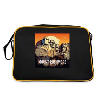 Mont Rushmore - Sac Retro - noir/or - Dos